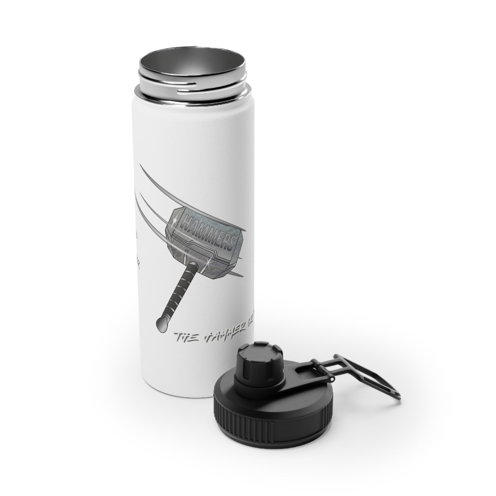 Hammers Stainless Steel Water Bottle, Sports Lid