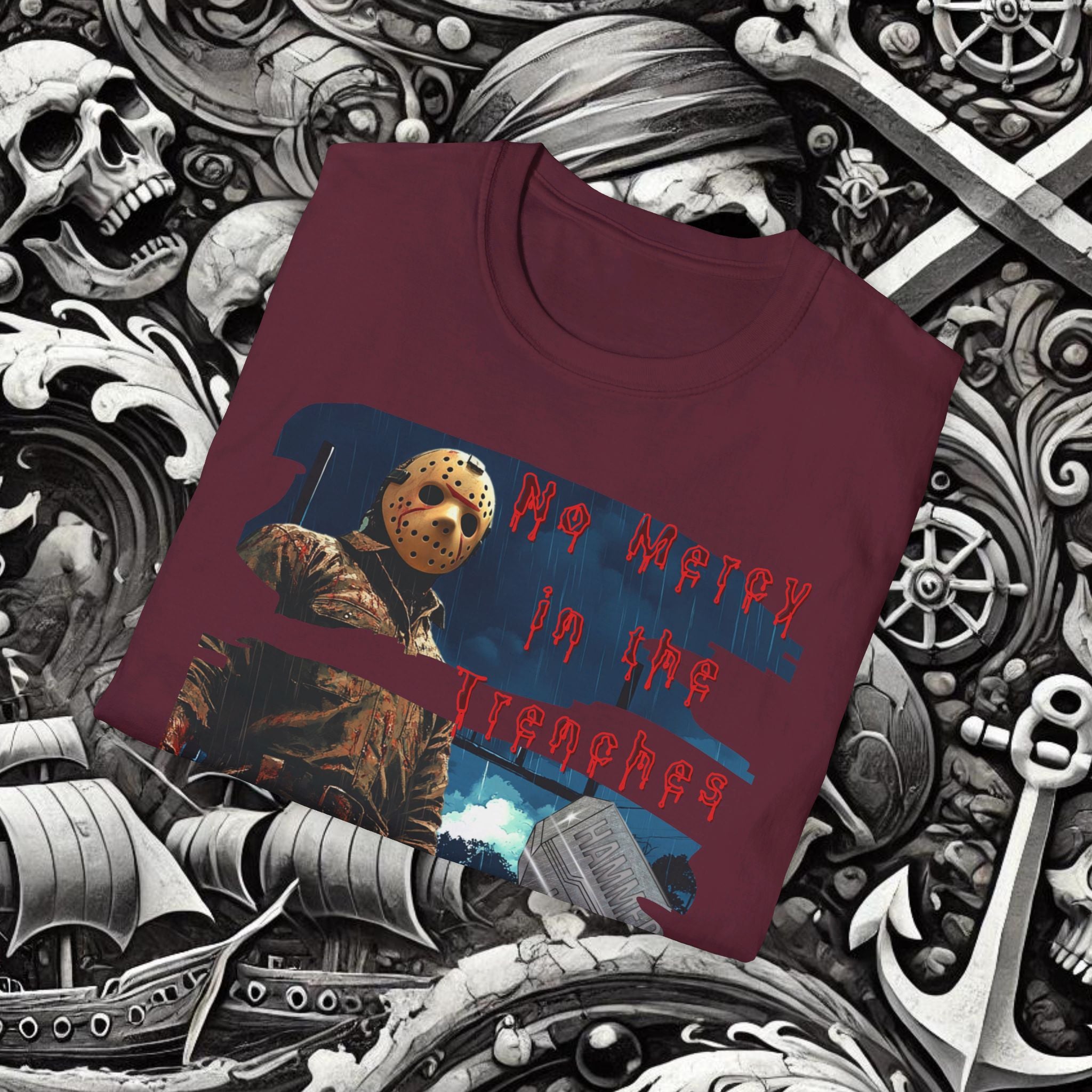 Hammers No Mercy in The Trenches T-Shirt