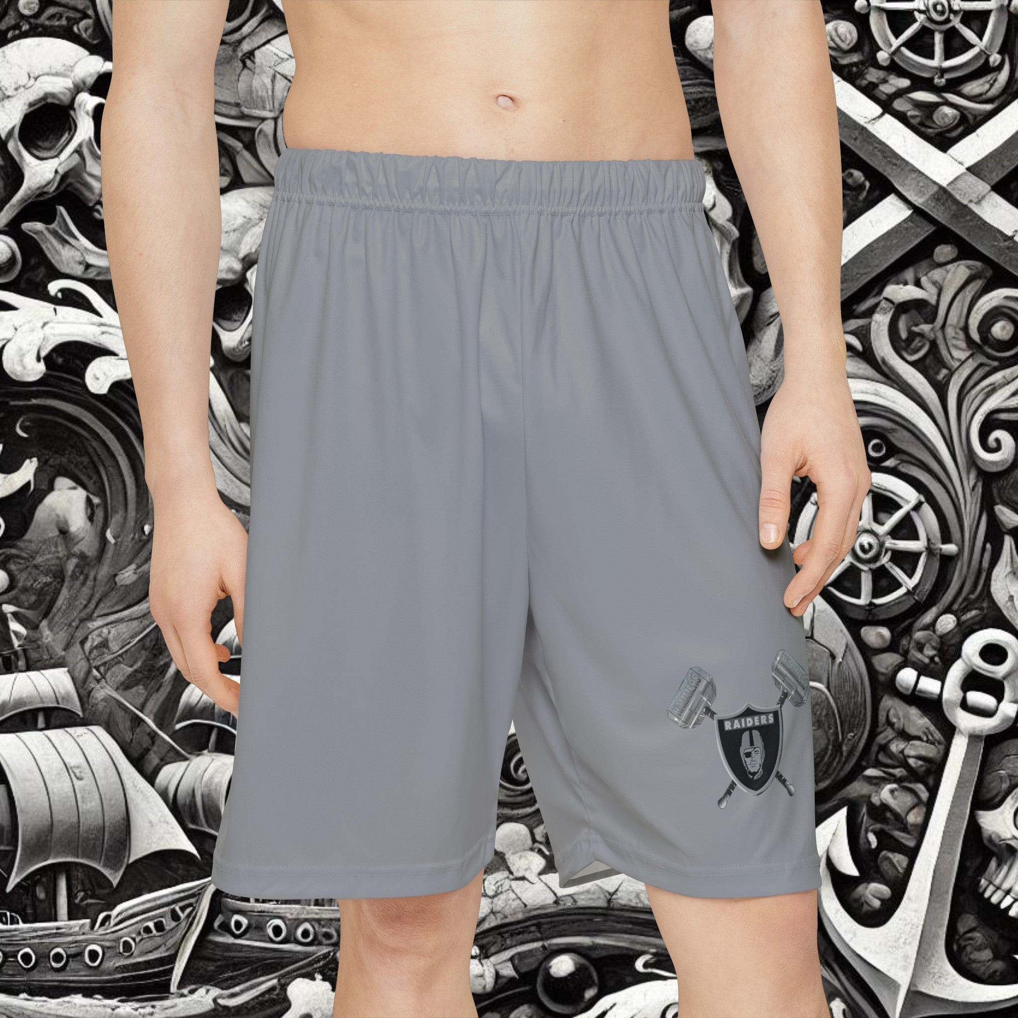 Grey H.A.M.M.E.R.S. Raiders Sports Shorts