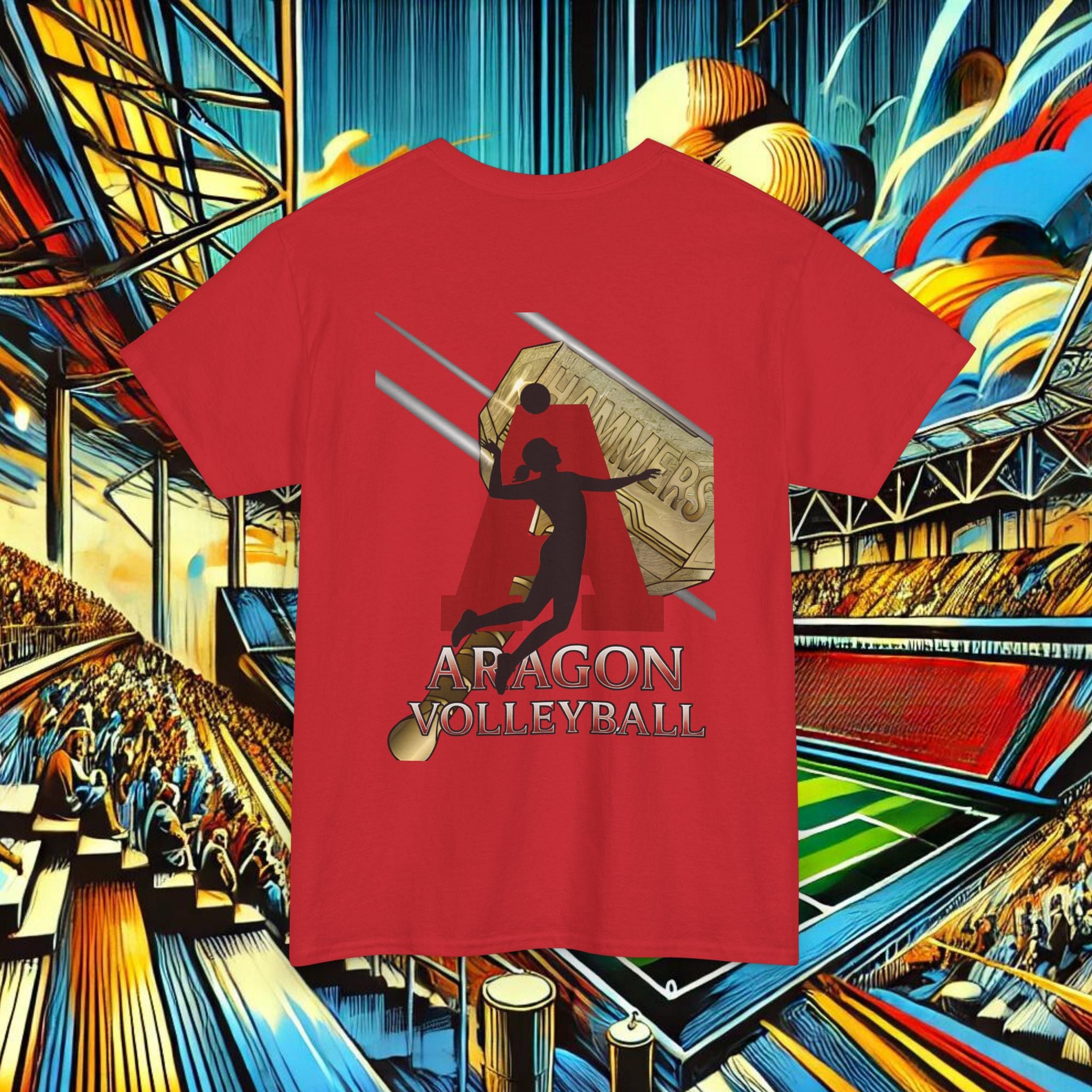 Aragon Dons Volleyball Powered by Hammers T-Shirt