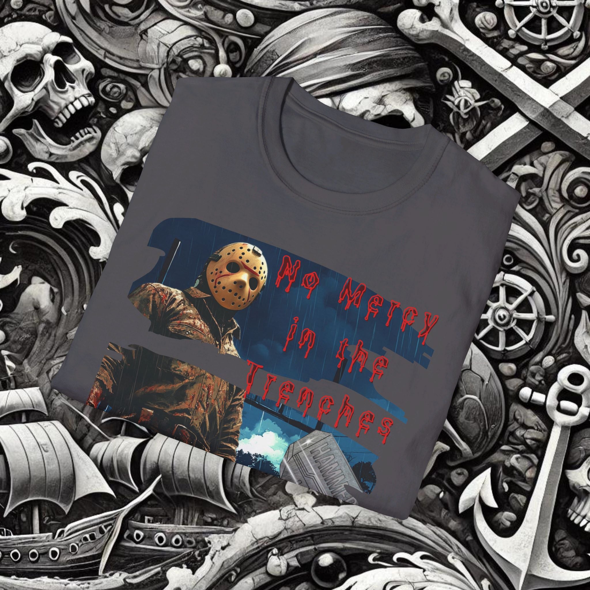 Hammers No Mercy in The Trenches T-Shirt