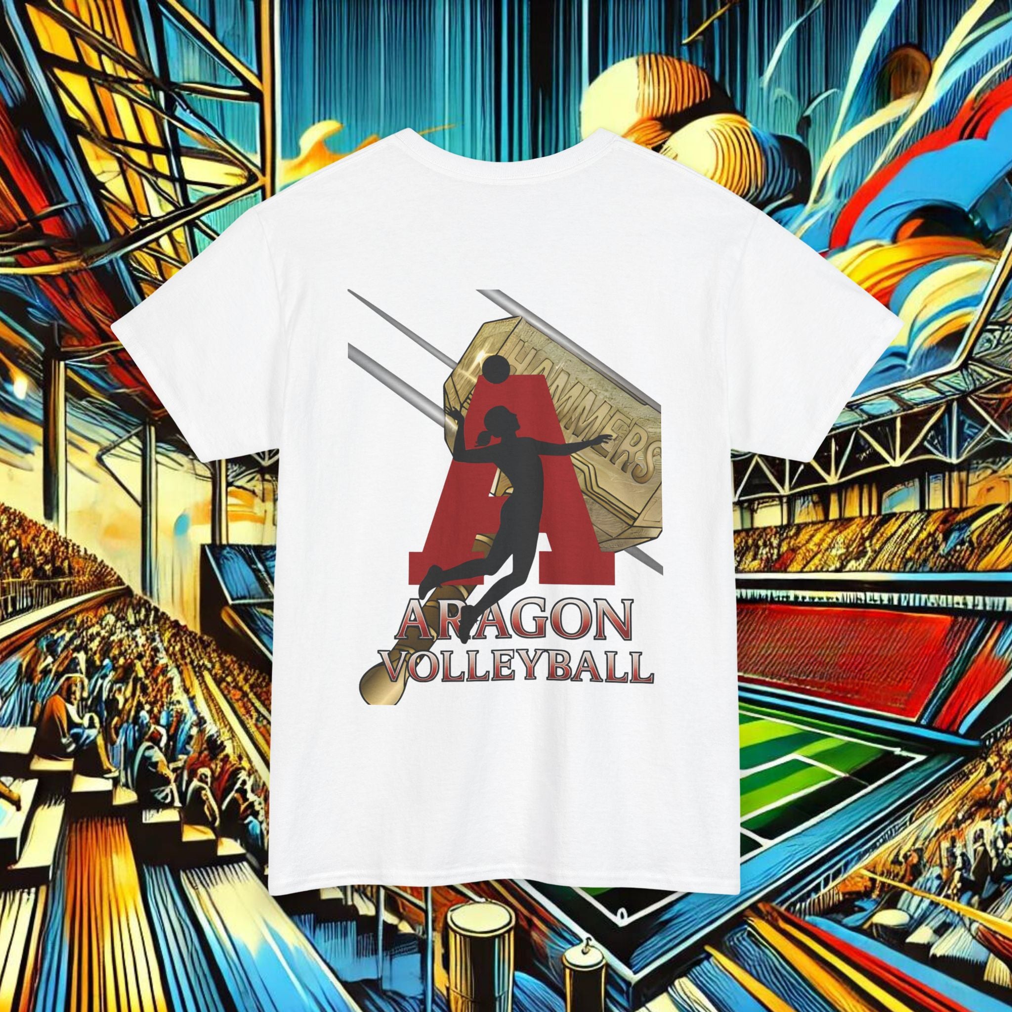 Aragon Dons Volleyball Powered by Hammers T-Shirt