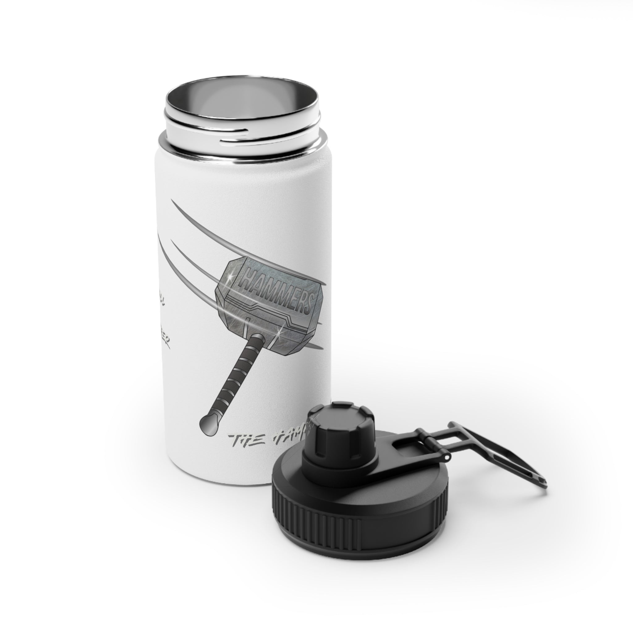 Hammers Stainless Steel Water Bottle, Sports Lid