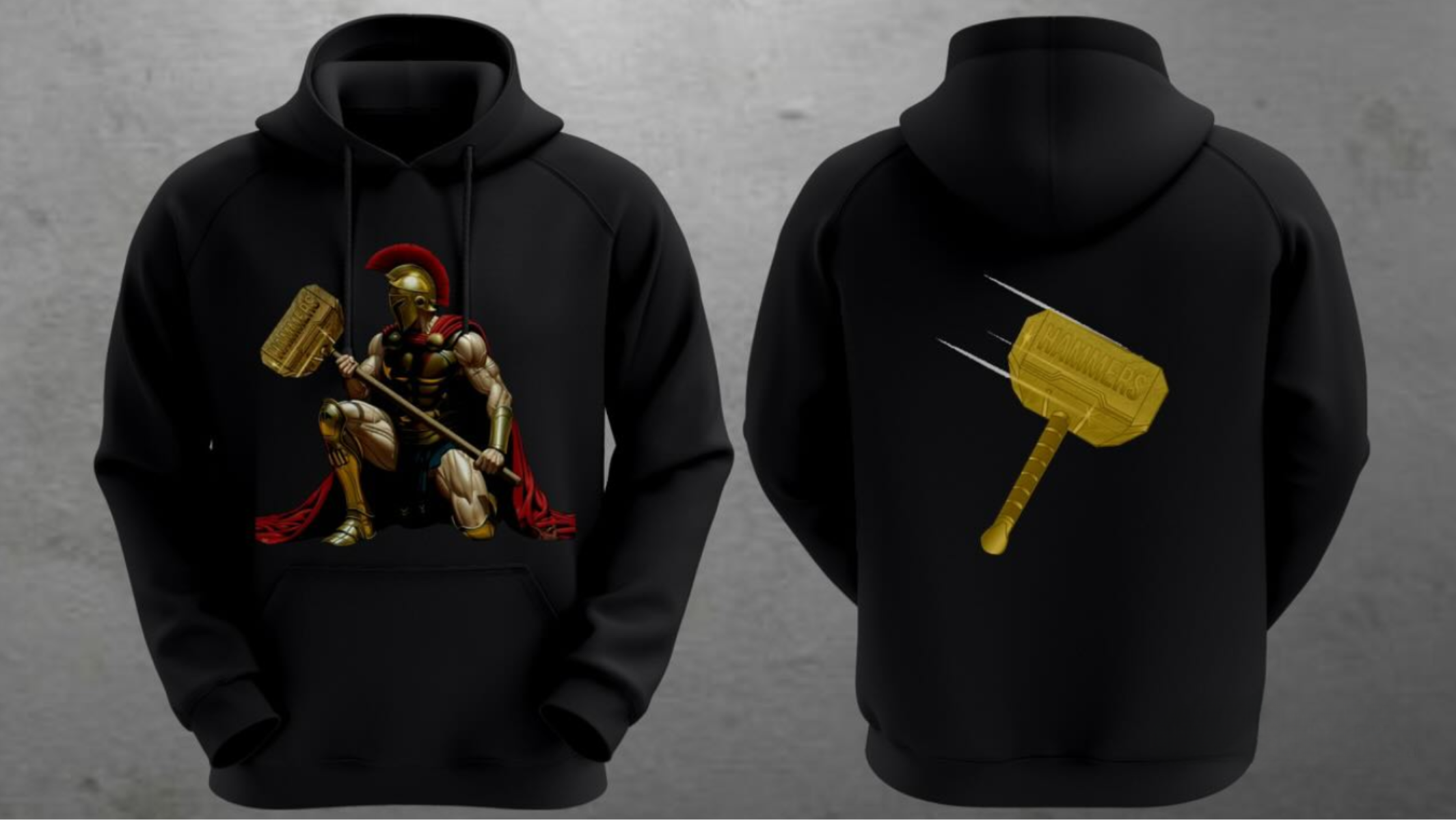 Embroidered Hammers Guardian Hoodie